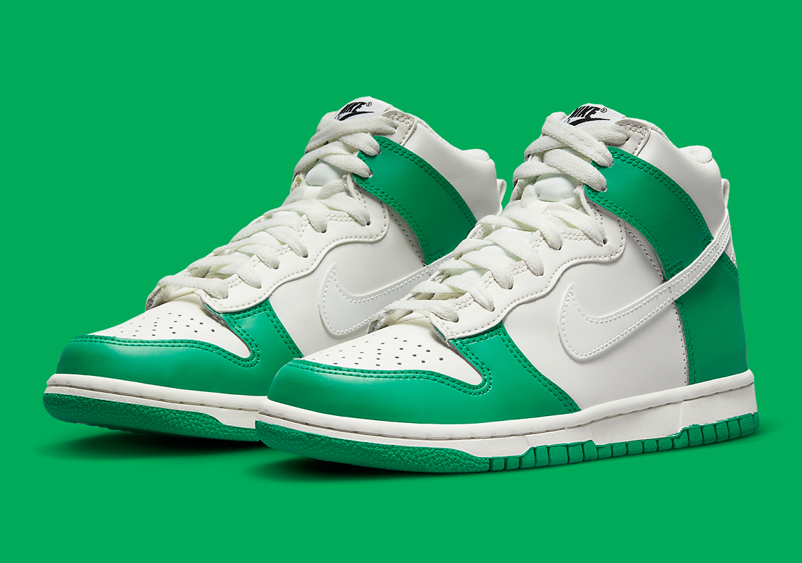 Nike Dunk green and white dunks High White Green DB2179-002 Release Info | SneakerNews.com