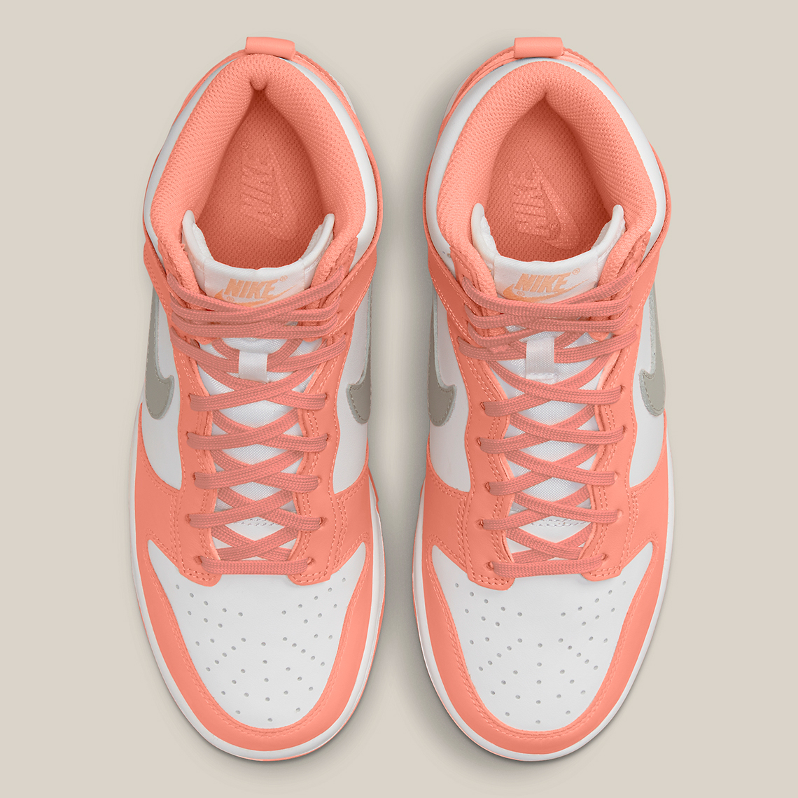 Nike Dunk High Womens Salmon Grey DD1869 600 SneakerNews