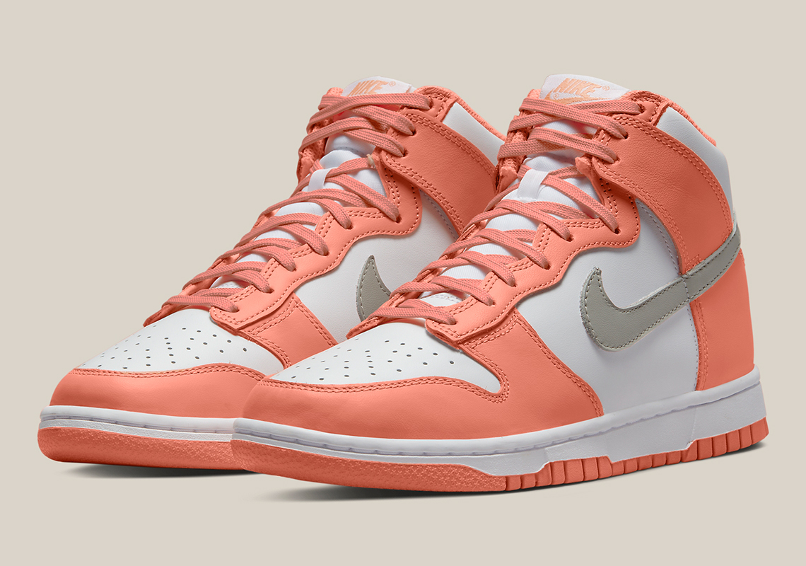 The Nike Dunk High Appears In Salmon For Women