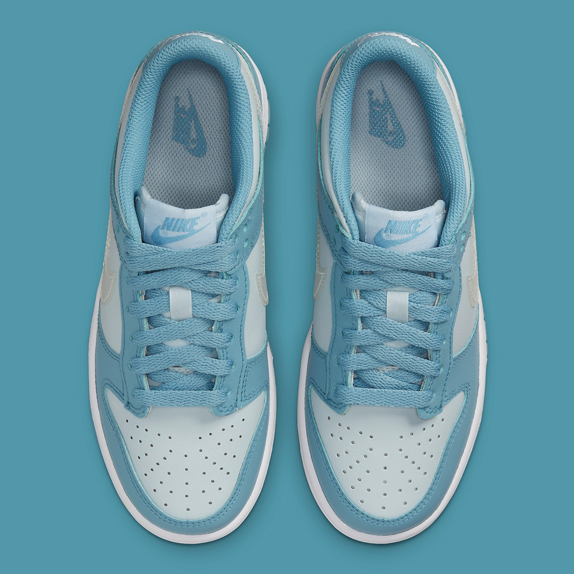 Nike Dunk Low Blue Clear Swoosh Release Date 8