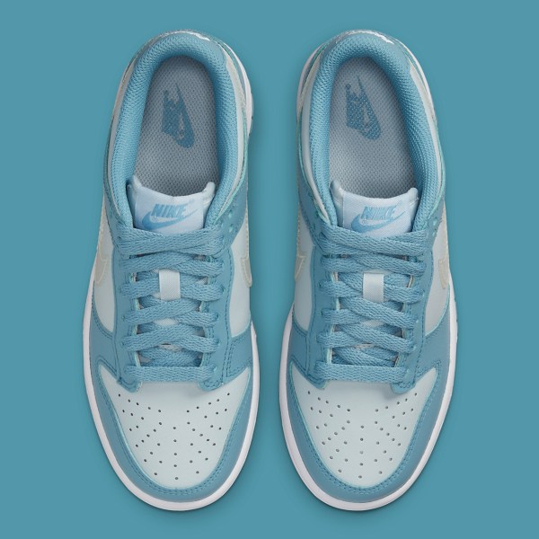 Nike Dunk Low GS Blue Clear Swoosh DH9765-401 Release Date ...