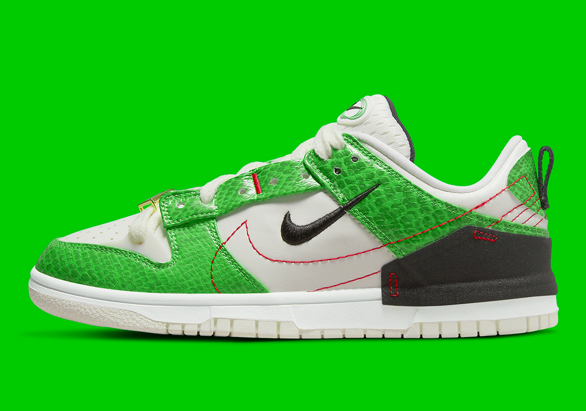 Nike Dunk Low Disrupt 2 Green Snakeskin Dv1491 101 Release Date 1