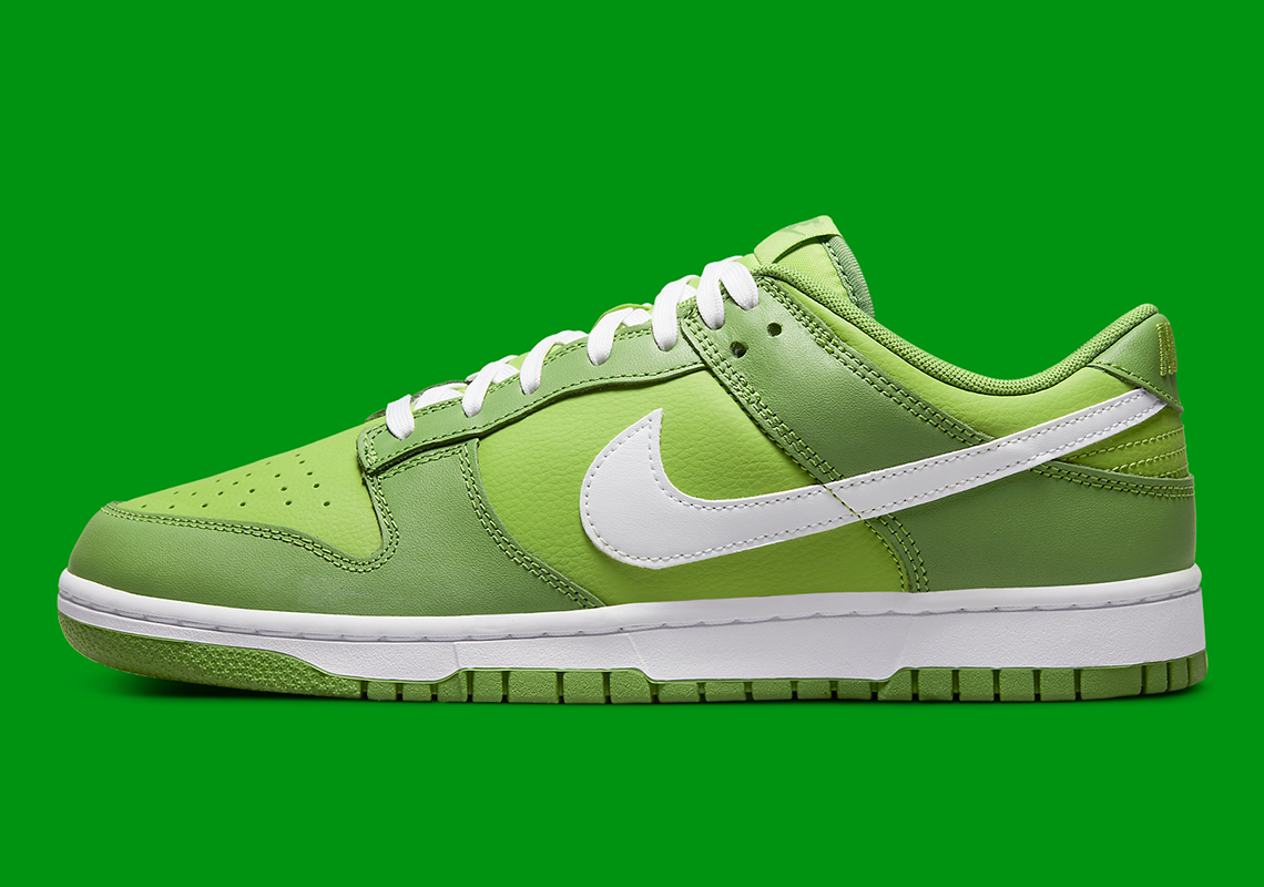 Nike Dunk Low Green White Dj6188 300 Release Info