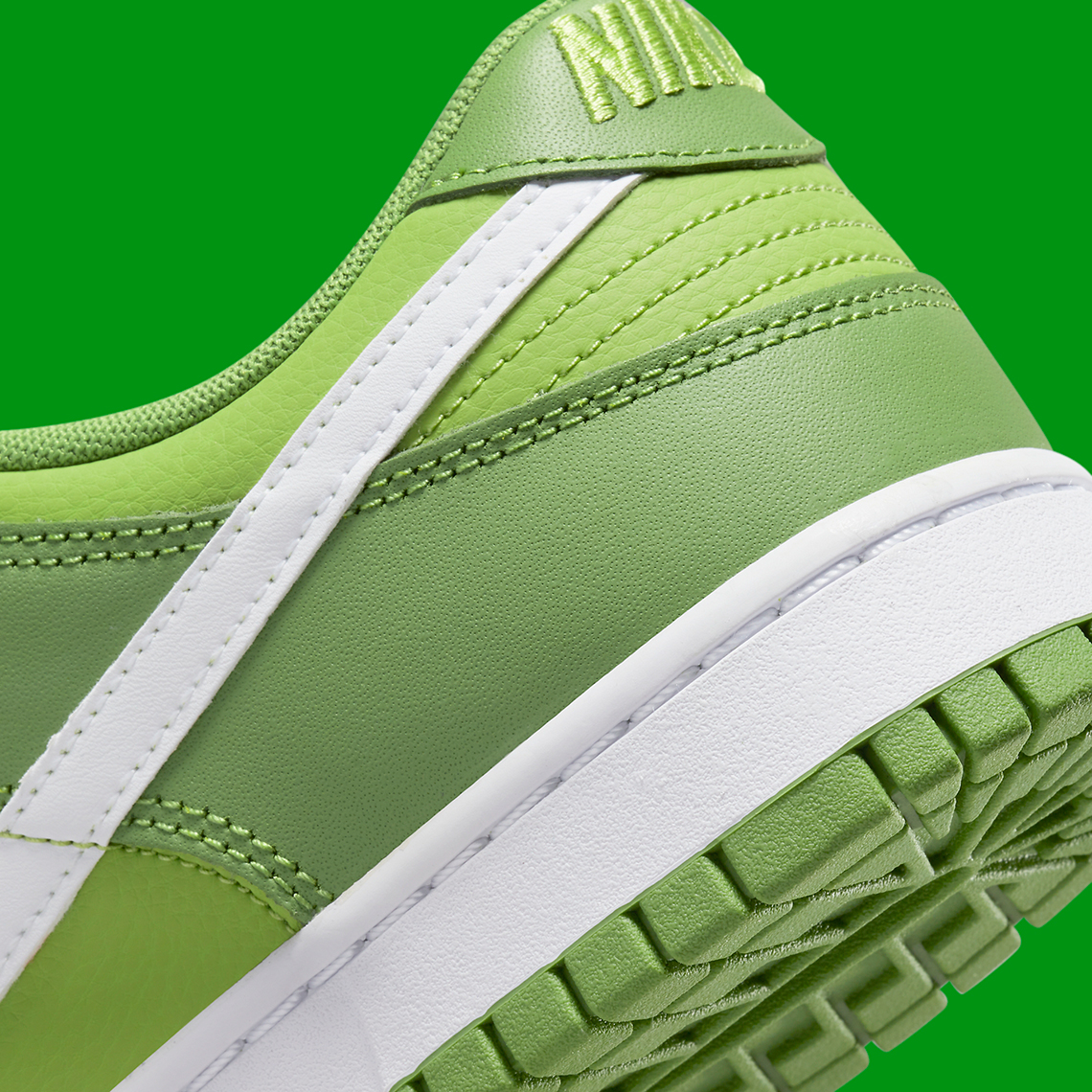 This Satin-Covered Nike Dunk Low Comes In White Team Green - Sneaker News
