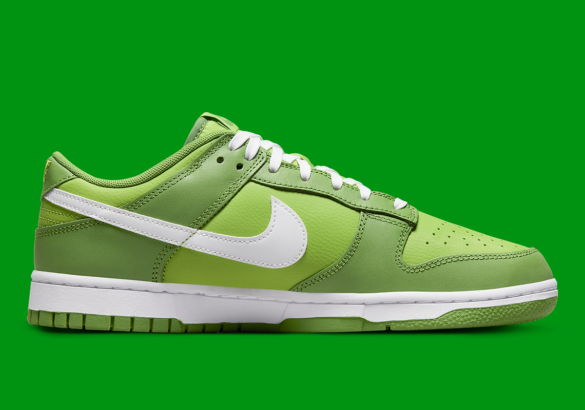 Nike Dunk Low Green White Dj6188-300 Release Info 