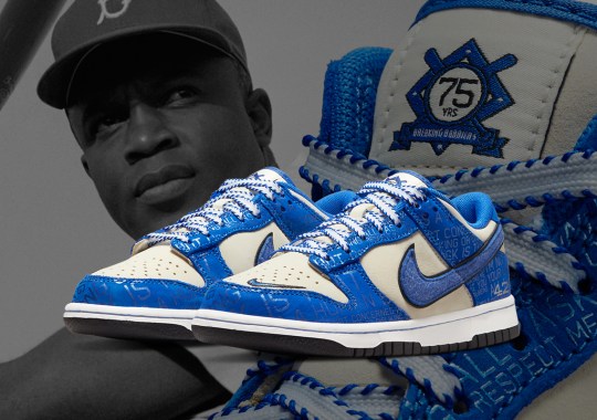 Nike Honors The 75th Anniversary Of Jackie Robinson Breaking The Color Barrier With The Dunk Low