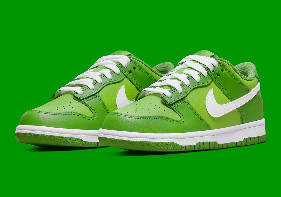 Nike Dunk Low Green White Dj6188 300 Release Info