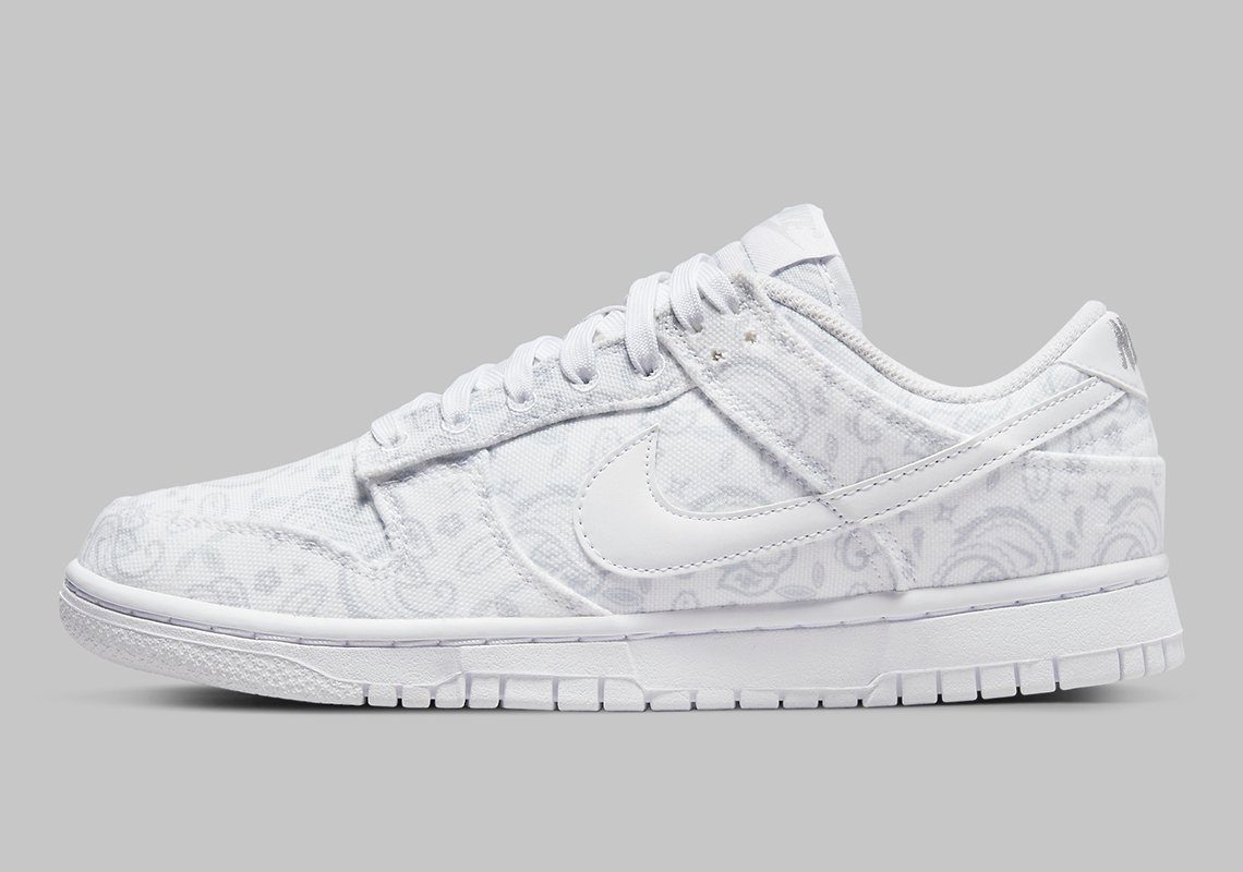 nike dunk low paisley white grey dj9955 100 release date 1