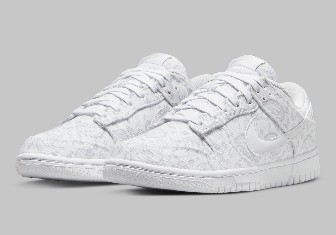 nike dunk low paisley white grey dj9955 100 release date 5