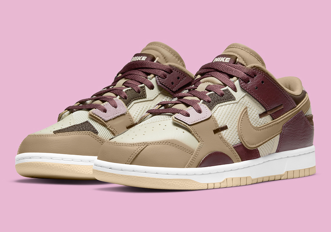 nike dunk low brown and pink