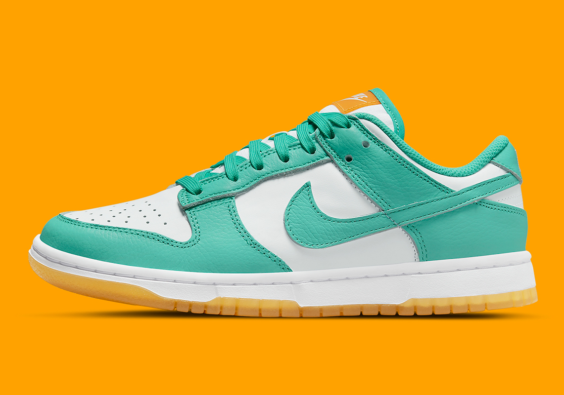 green and orange dunk lows