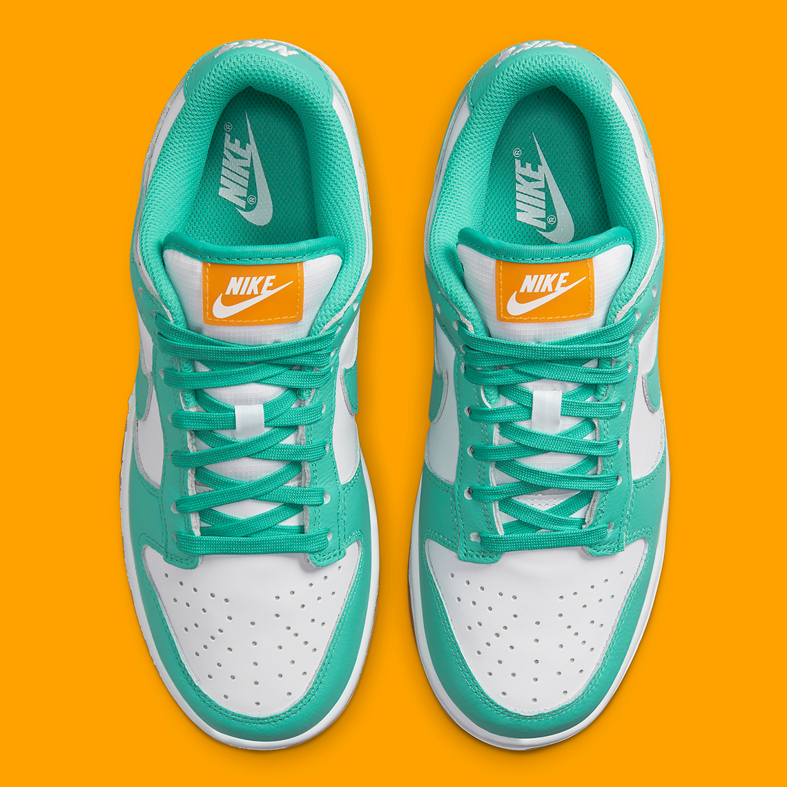 Turquoise and 2024 orange nike shoes