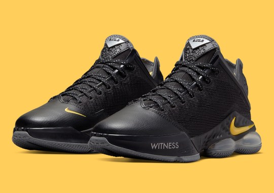 The Nike LeBron 19 Low Appears In Playoffs-Ready “Black/Yellow”