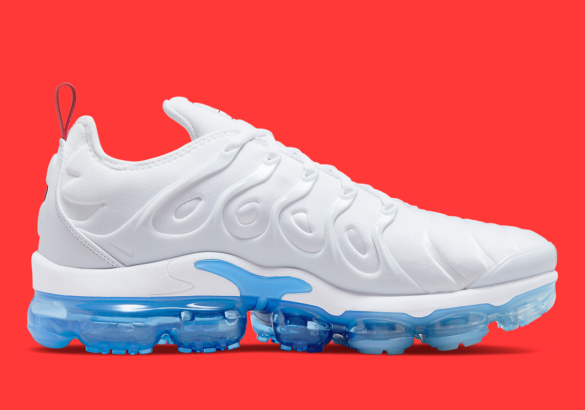 Blue and 2025 white vapormax plus