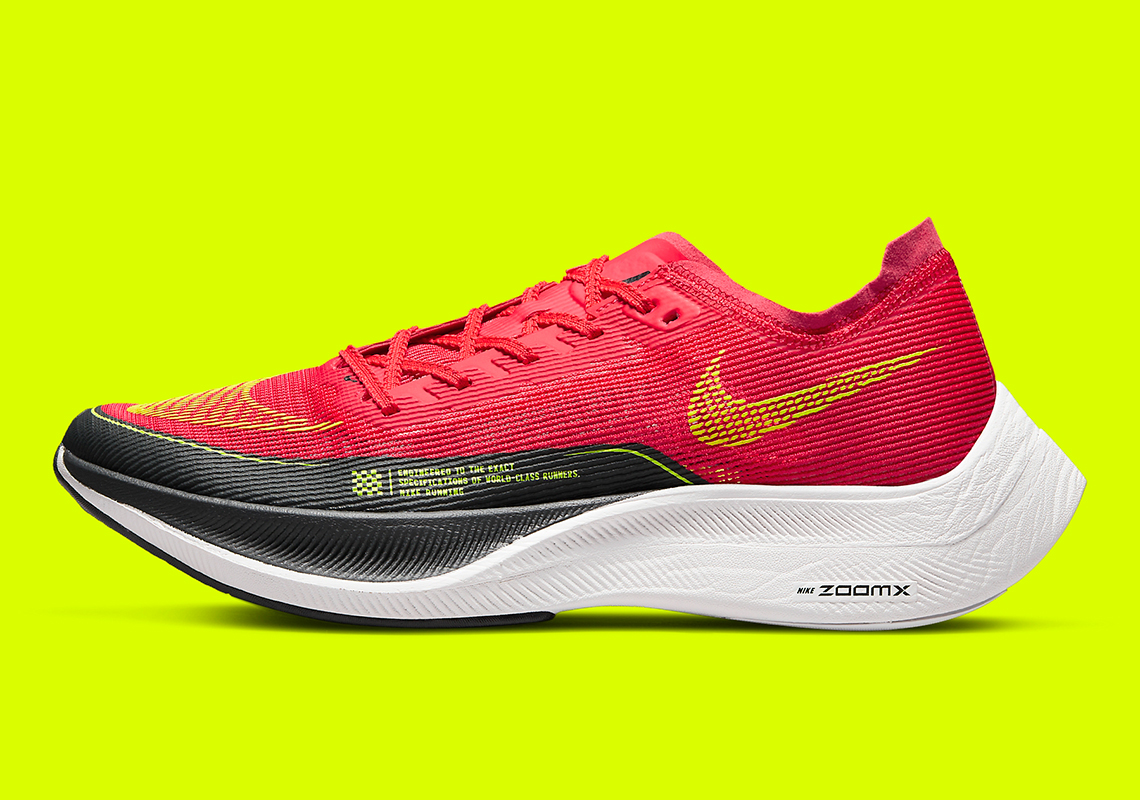 Nike Applies Red And Volt On The Nike ZoomX VaporFly NEXT% 2 ...
