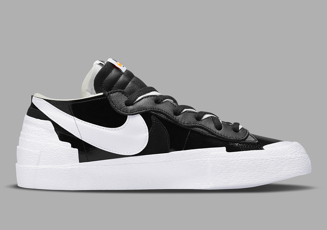 Sacai Nike Blazer Low Black White Dm6443 001 1