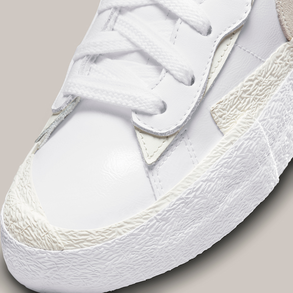 Sacai Nike Blazer Low White Tan Dm6443 100 9