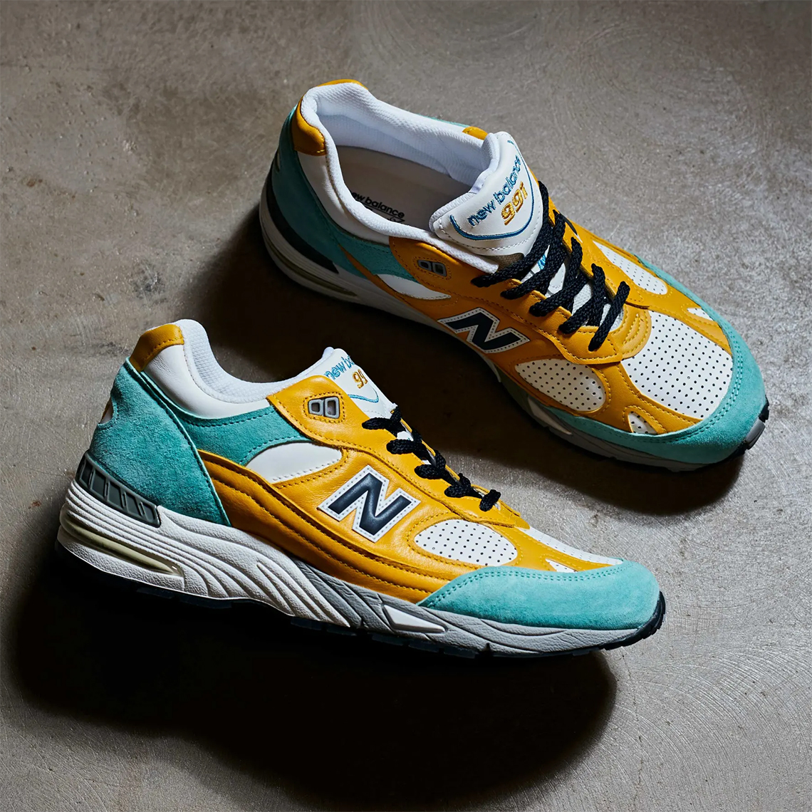 New balance 991 discount yellow