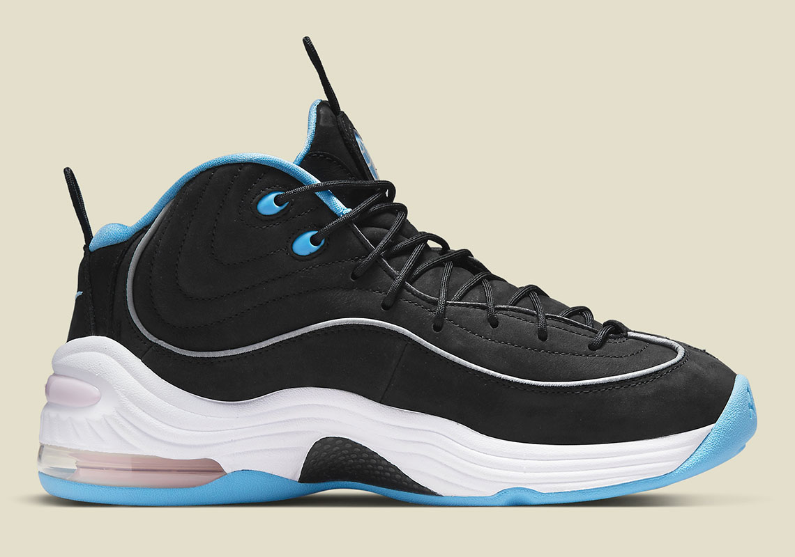 social status nike air penny 2 black white university blue 1