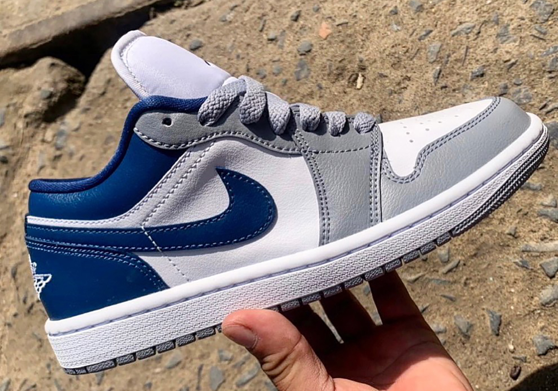 jordan 1 low blue and grey