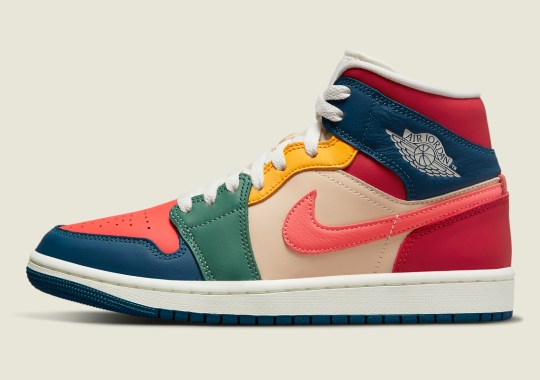 Official Images Of The Air Jordan 1 Mid “Multi-Color”