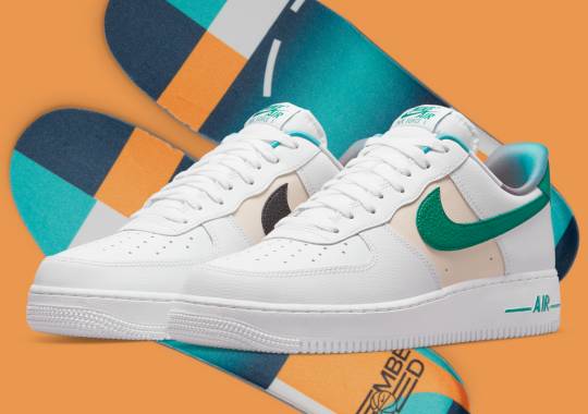 The Latest Nike Air Force 1 EMB Honors Colorful Basketball Courts Around The Globe