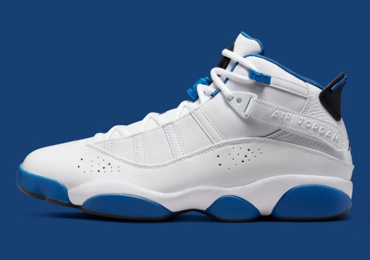 The Jordan 6 Rings Takes On A “White/Sport Blue” Look