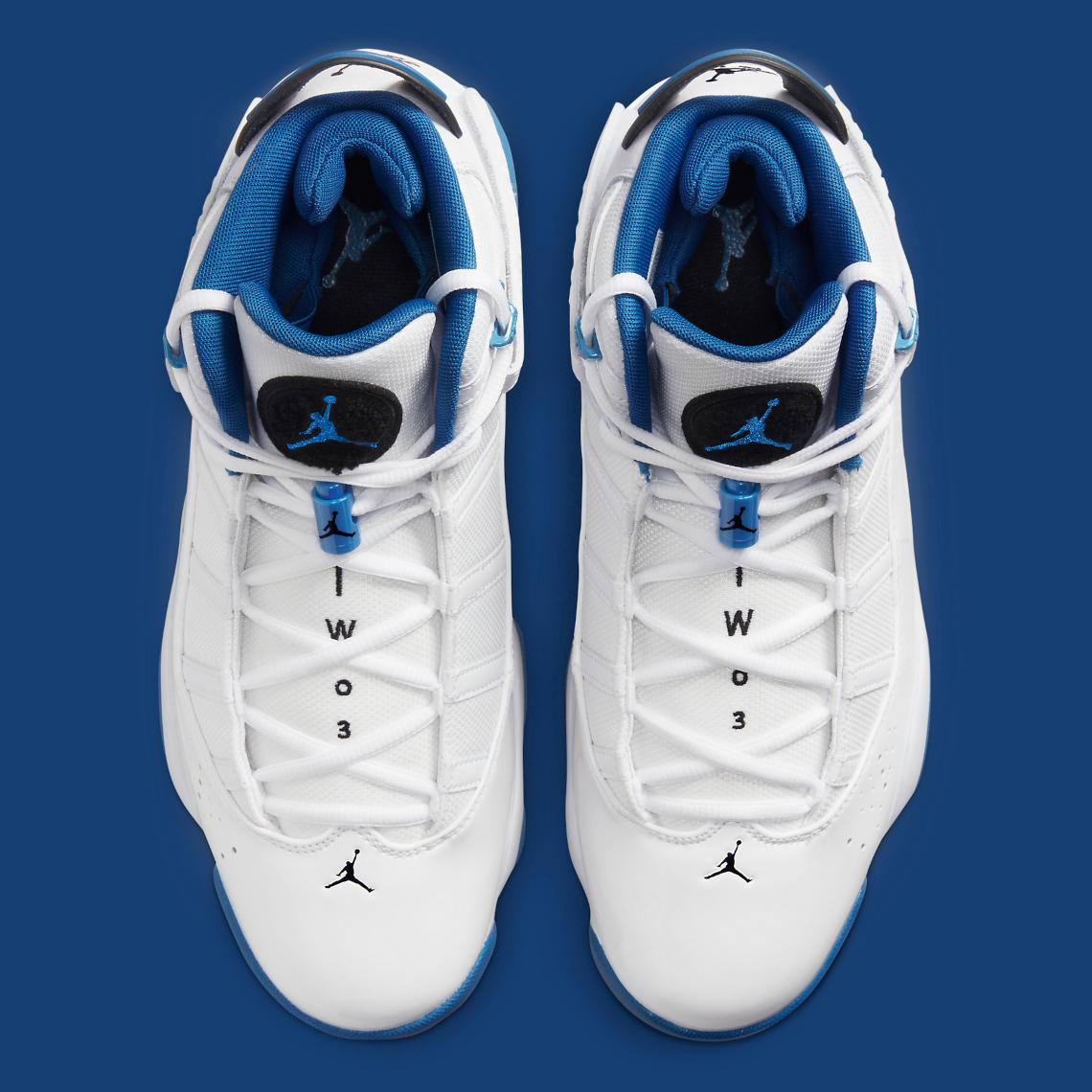 blue and white 6 rings