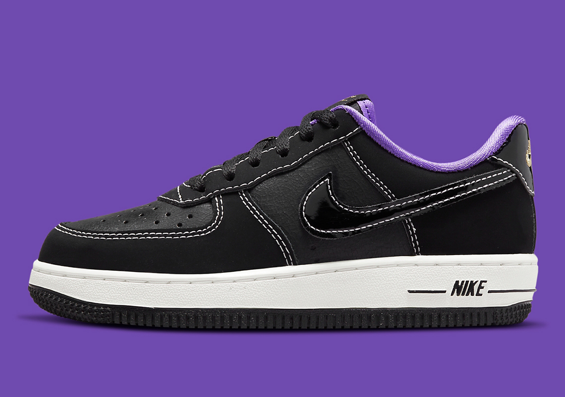 Nike Air Force 1 Low '07 LV8 World Champ Black Purple Men's - DR9866-001 -  US