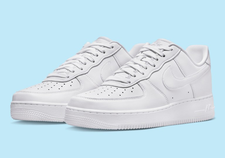 Nike Air Force 1 Fresh Triple White DM0211-100 Release Info  display picture 1