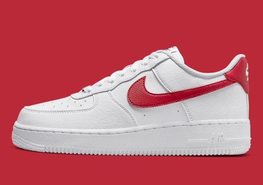 Nike's Next Sustainable Air Force 1 Low Appears In Simple "White/University Red"
