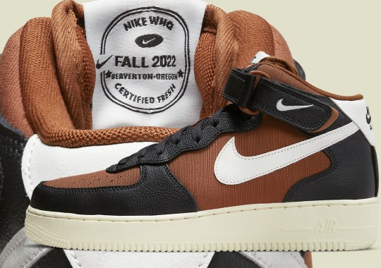 This Fall-Colored Nike Air Force 1 Mid Is “Certified Fresh”