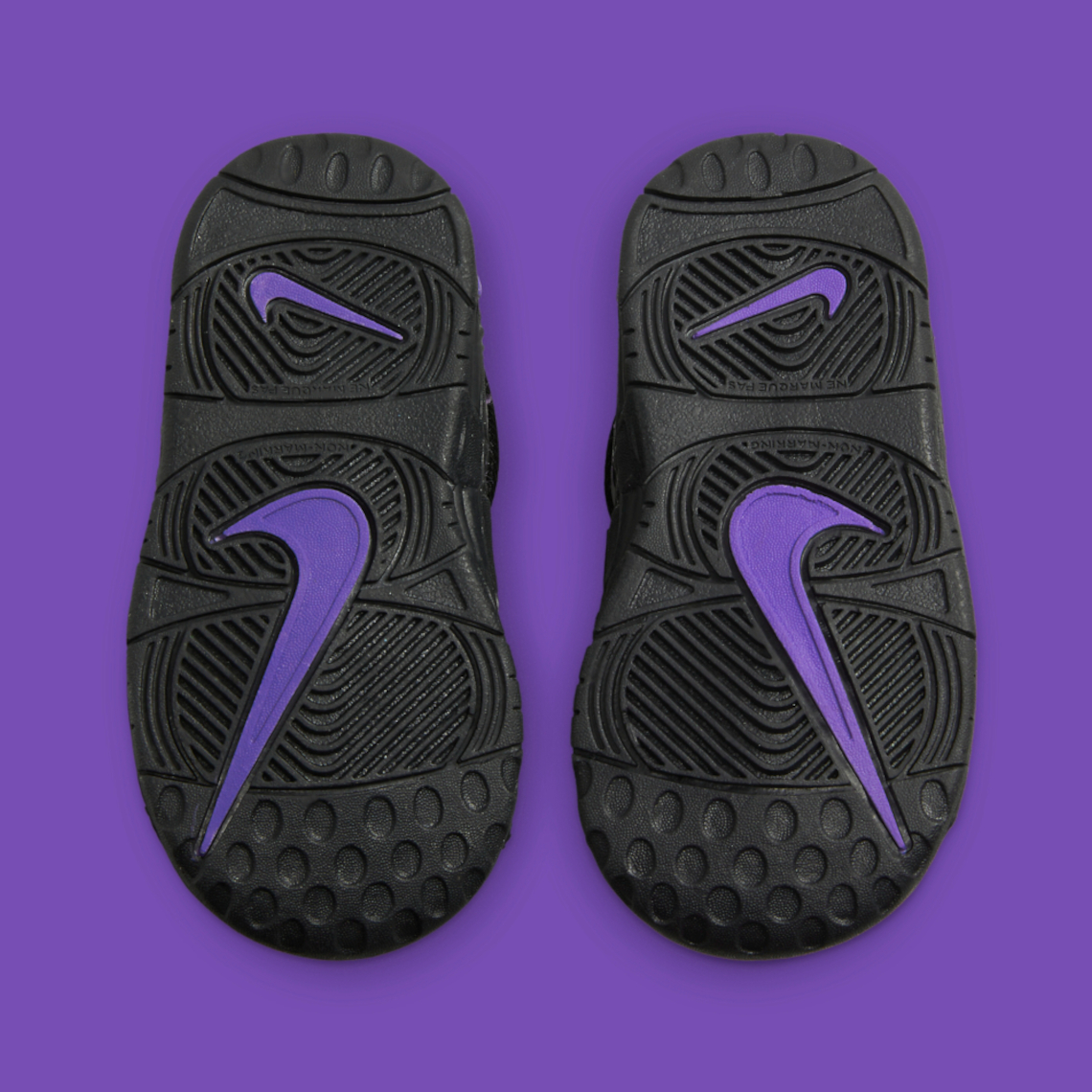 Nike Air uptempo on feet More Uptempo PS "Black/Purple" DX5956-001 | SneakerNews.com