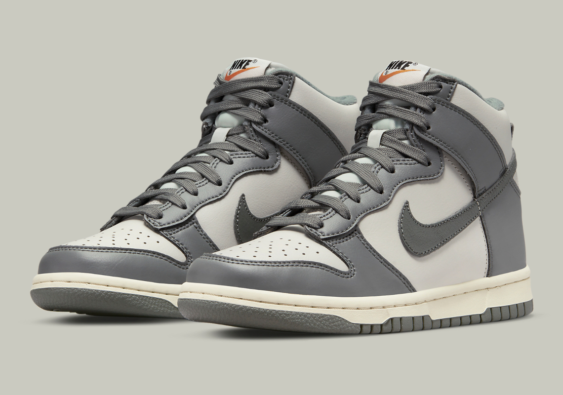 nike dunk high grey sail