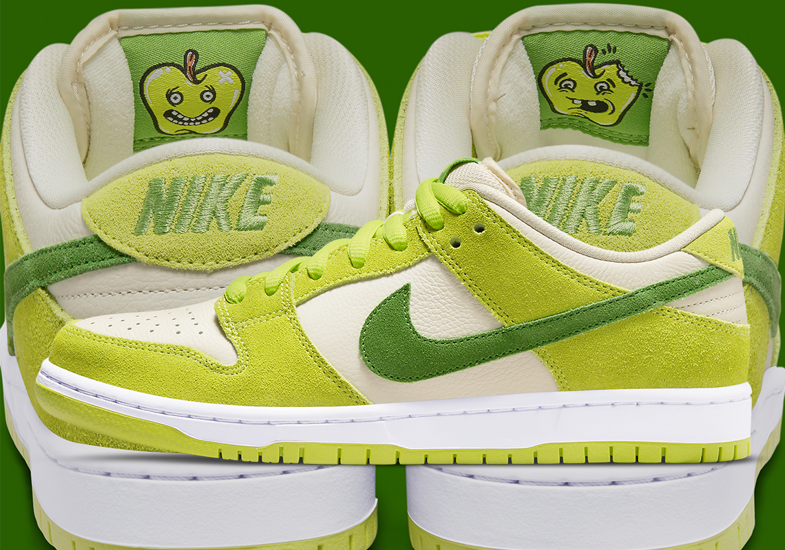 Official Images Of The Nike SB Dunk Low “Green Apple”