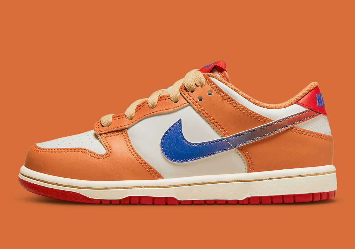 orange low dunks gs