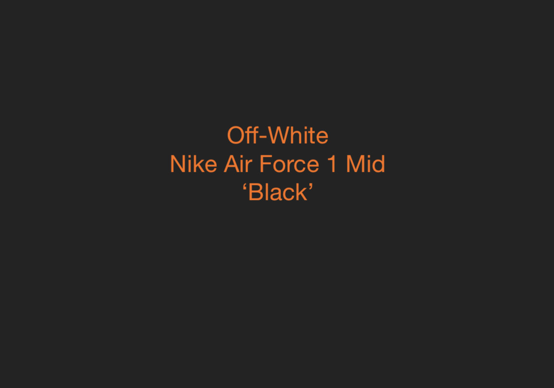 Off-White™ x Nike Black Cone Air Force 1 On-Foot