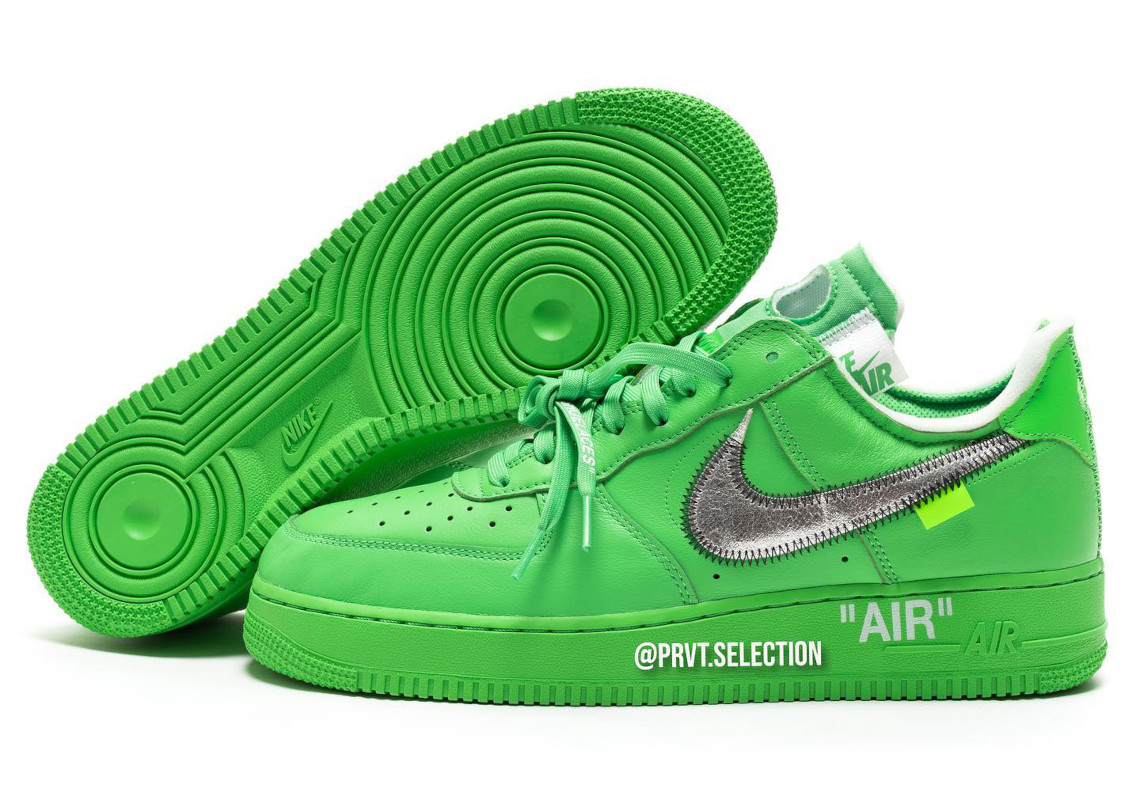 Limon Green Off-White Air Force  Sneaker posters, Sneakers illustration,  Nike art