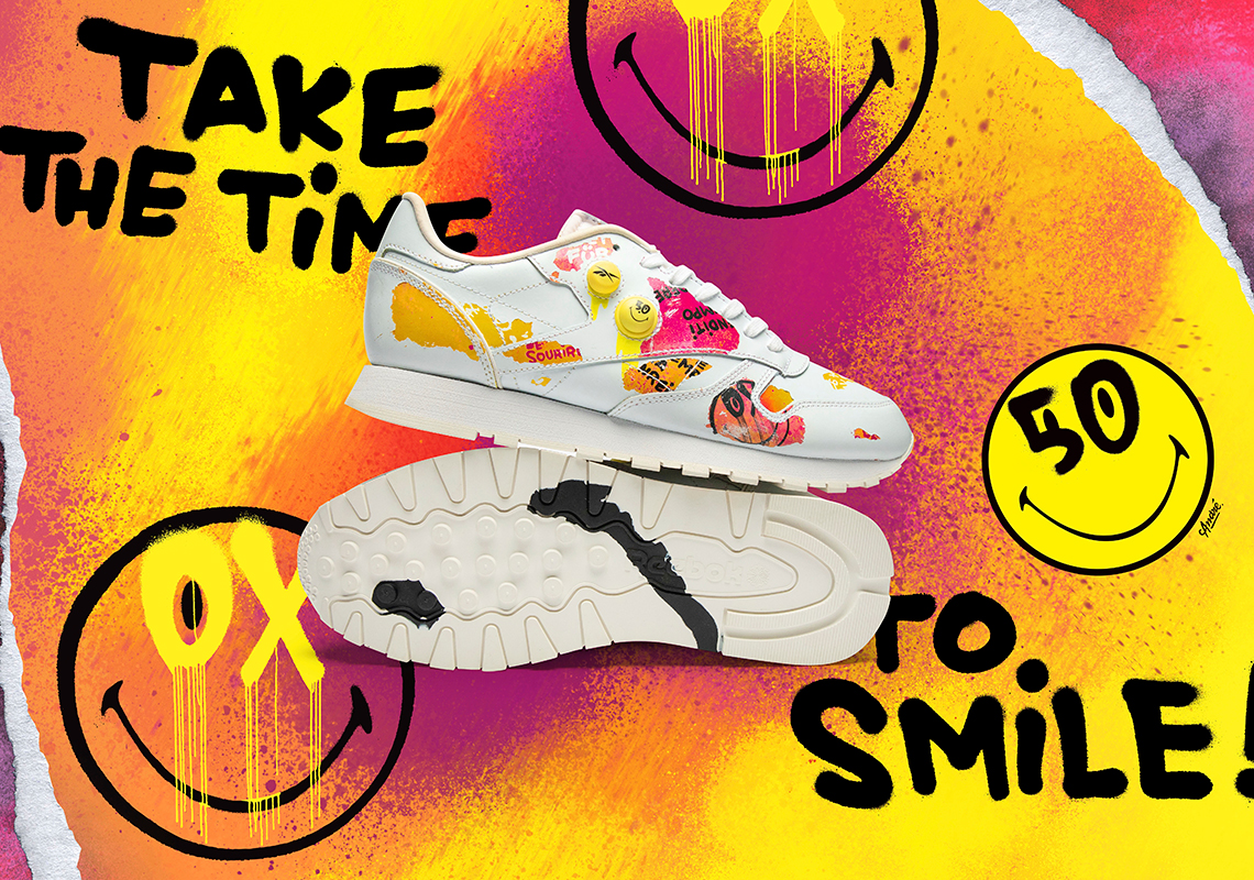 SMILEY Reebok Classic Leather Pump Release Date 8