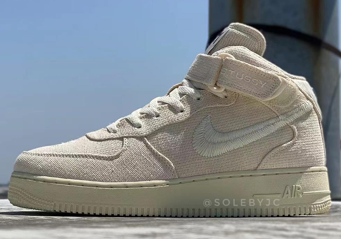 Stussy Nike Air Force 1 Mid Fossil Release Info | SneakerNews.com