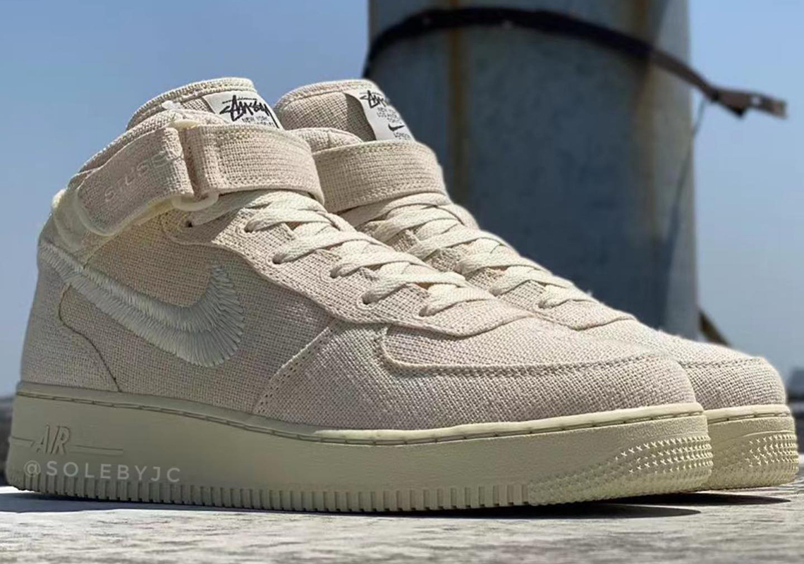 Stussy Nike Air Force 1 Mid Fossil Release Info | SneakerNews.com