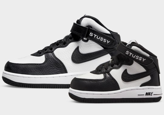The Stussy x Nike Air Force 1 Mid Is Also Releasing In Kids Sizes