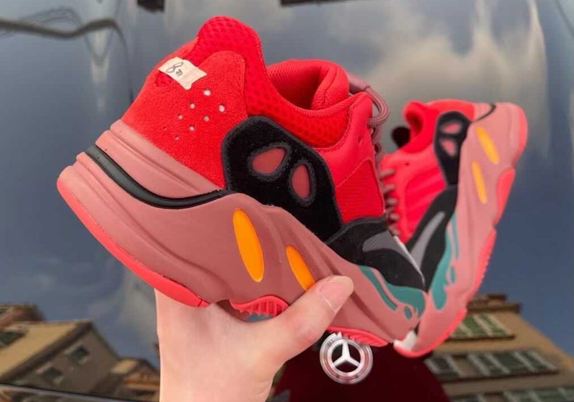 Adidas Yeezy Boost 700 Hi Res Red 2