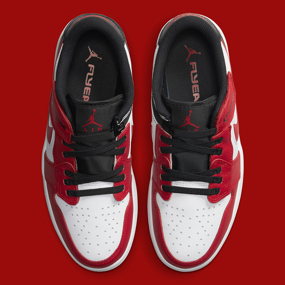 Bambas Nike Air Jordan 1 Low Rojas Sneakers Unity Low Flyease Red Black Release Date 3