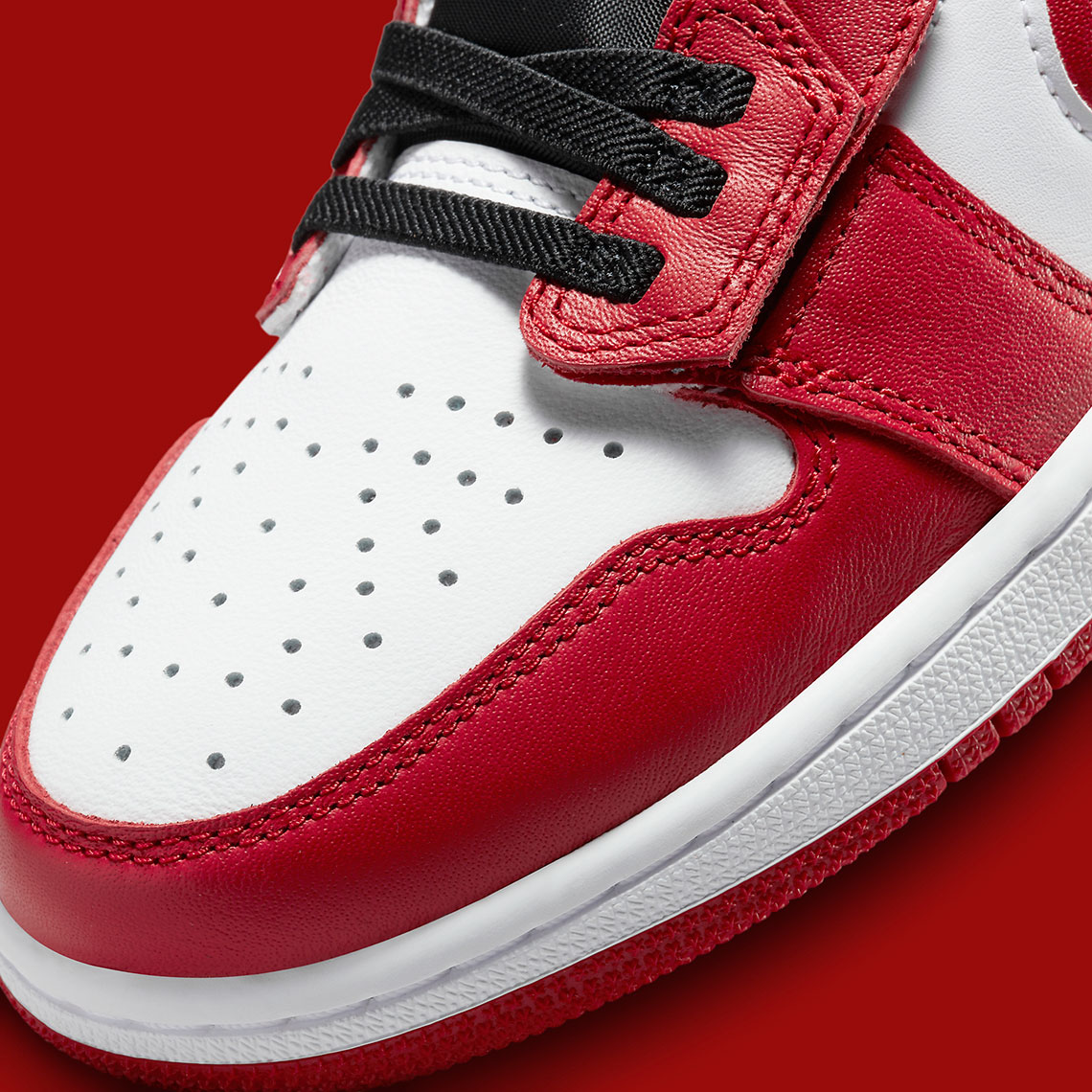 Air Jordan 1 Low Flyease Red Black Release Date 4