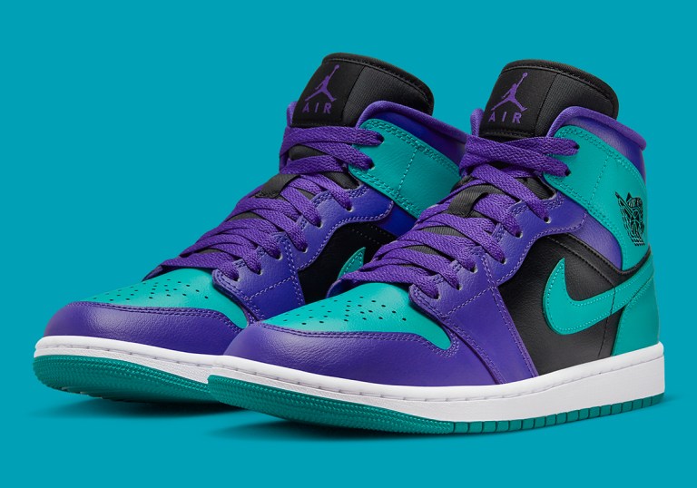 Air Jordan 1 Mid Womens Purple Teal BQ6472-502 | SneakerNews.com display picture 1