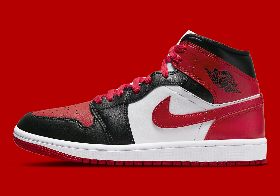 Air Jordan 1 Mid Womens Red Black BQ6472-079 | SneakerNews.com