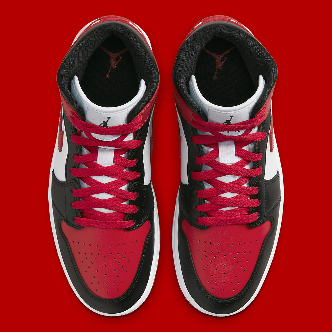 Air Jordan 1 Mid Womens Red Black BQ6472-079 | SneakerNews.com