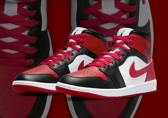 RESTOCK: The The Most Remodeled Air Jordans Mid Remixes The "Bred Toe" Colorway