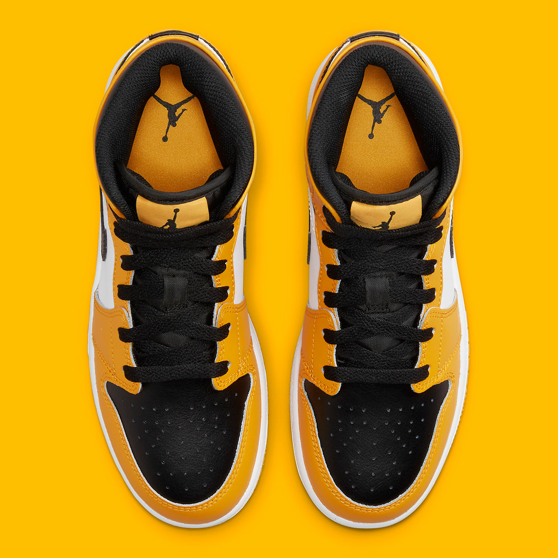 black and yellow air force jordans